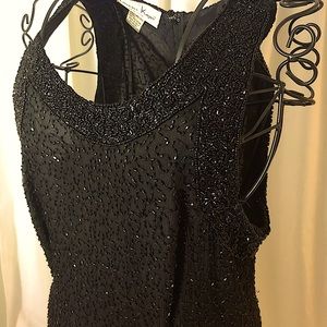 LBD Black Beaded Gatsby Dress